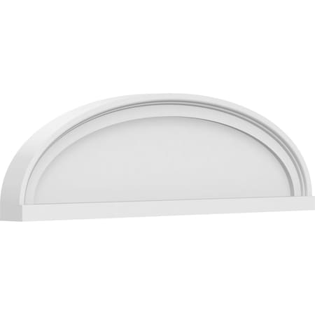 Elliptical Smooth Architectural Grade PVC Pediment, 28W X 8H X 2P